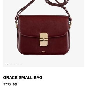 A.P.C. Grace Crossbody Bag - Deep Red
